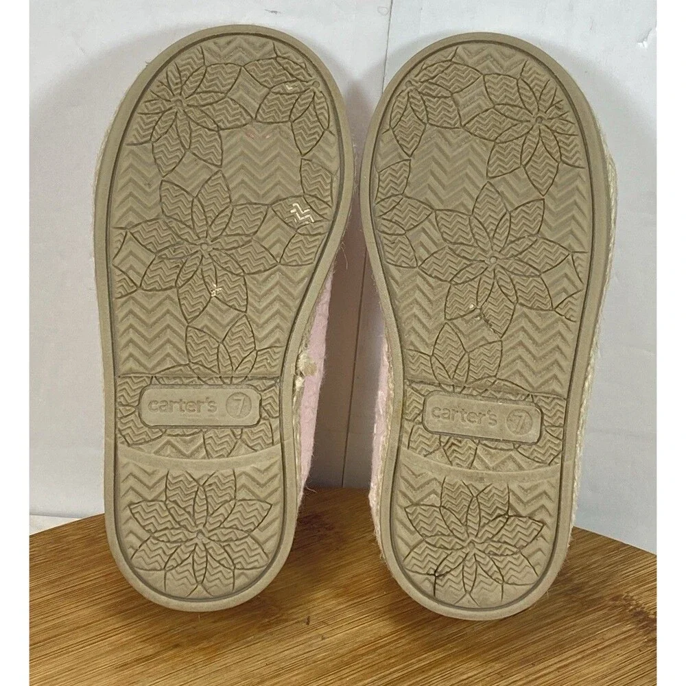 Carters Girl Embroidered Sneakers Size 7M Pink